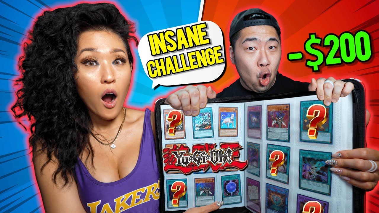 She Challenged ME?! Build the BEST YUGIOH Binder in 30 Mins or GIVE IT AWAY