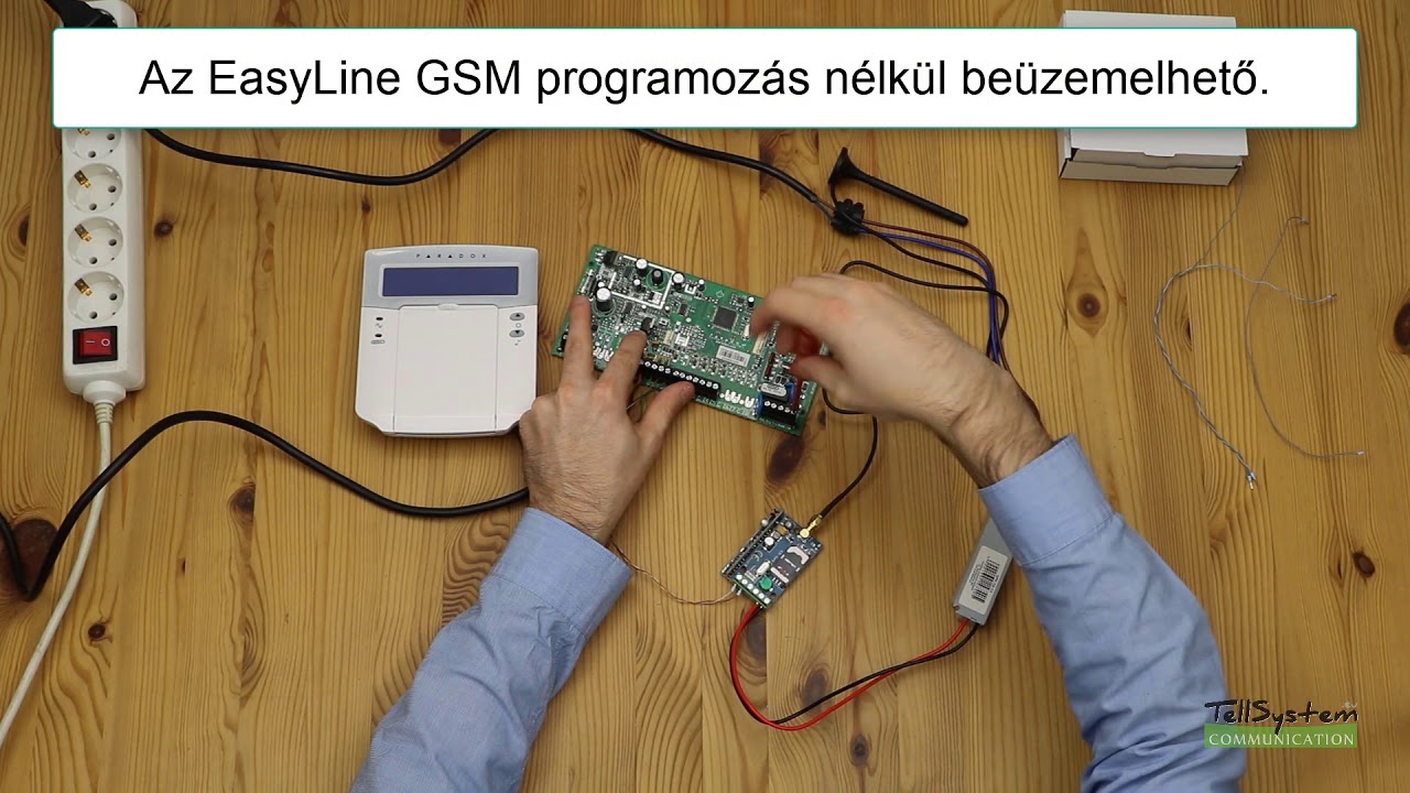 Paradox Spectra központ összekötése EasyLine GSM vonalszimulátorral kevesebb mint 6 perc alatt!