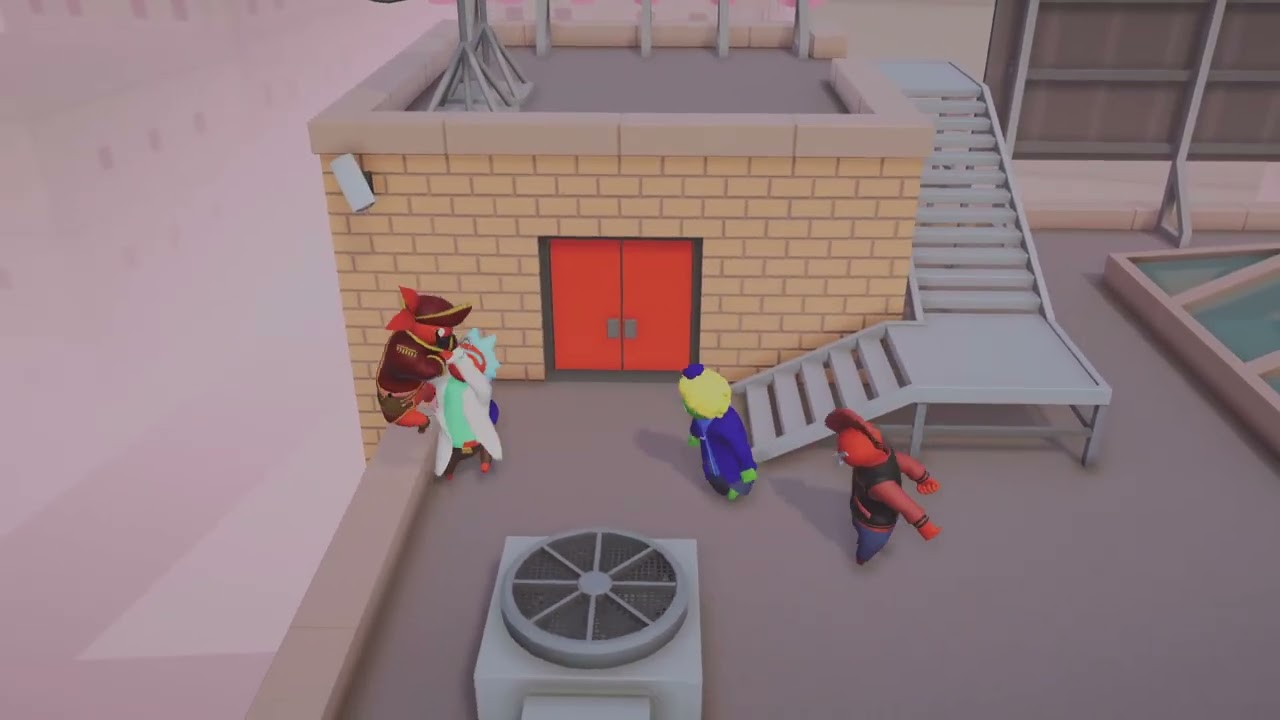 Gang Beasts | 3 players Gameplay