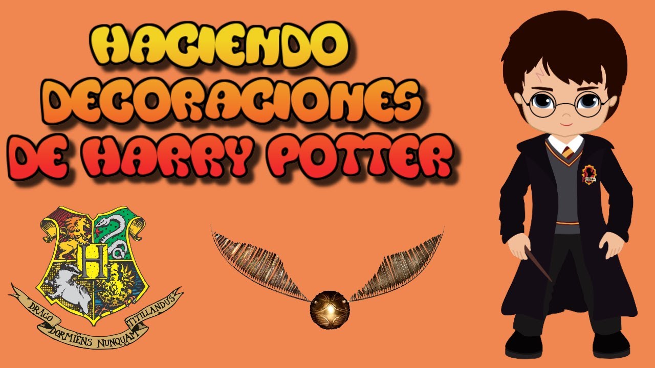 HACIENDO DECORACIONES DE HARRY POTTER PARA CUMPLEAÑOS