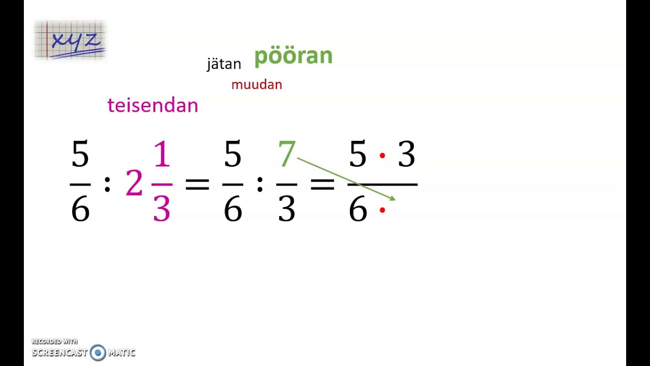 Segaarv jagamisel