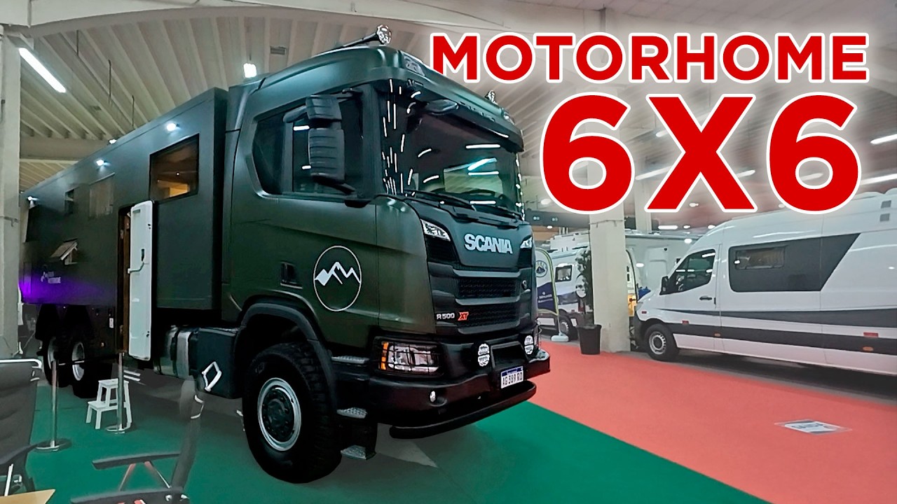 MOTORHOME EM UM CAMINHÃO SCANIA 6X6 - #Motorhome