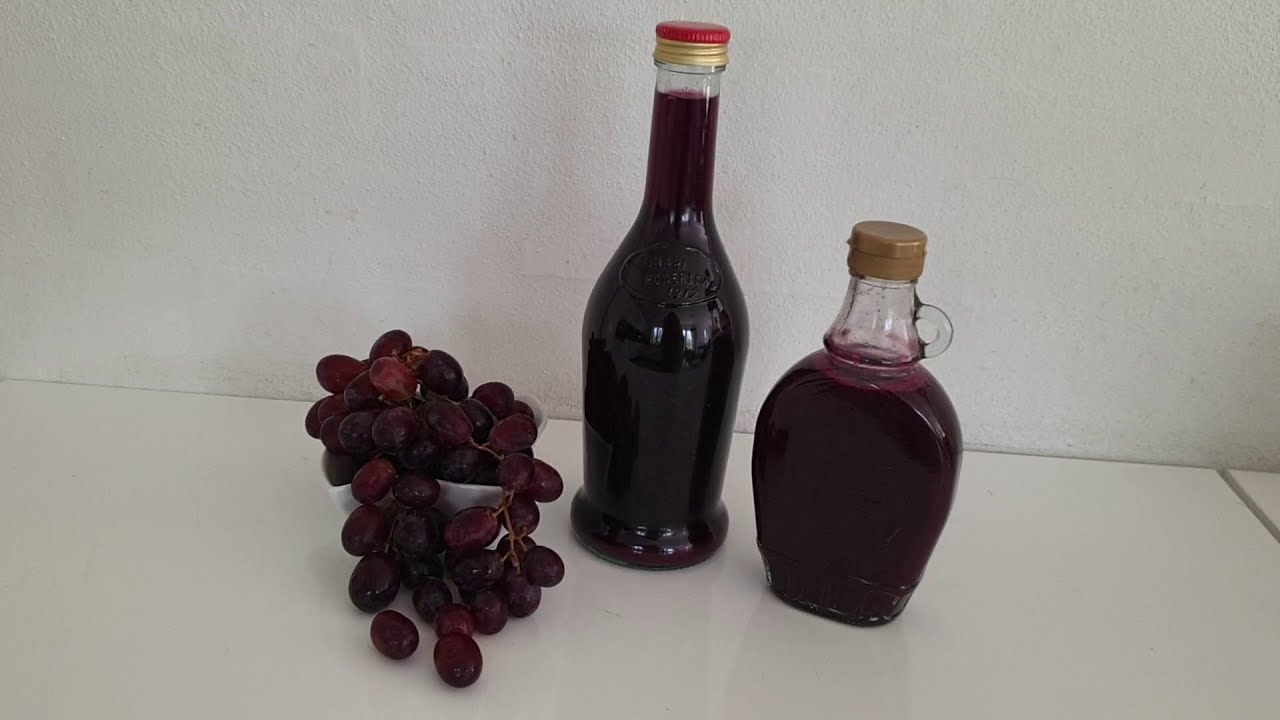 تصنيع خل العنب منزلياً Homemade Grape Vinegar