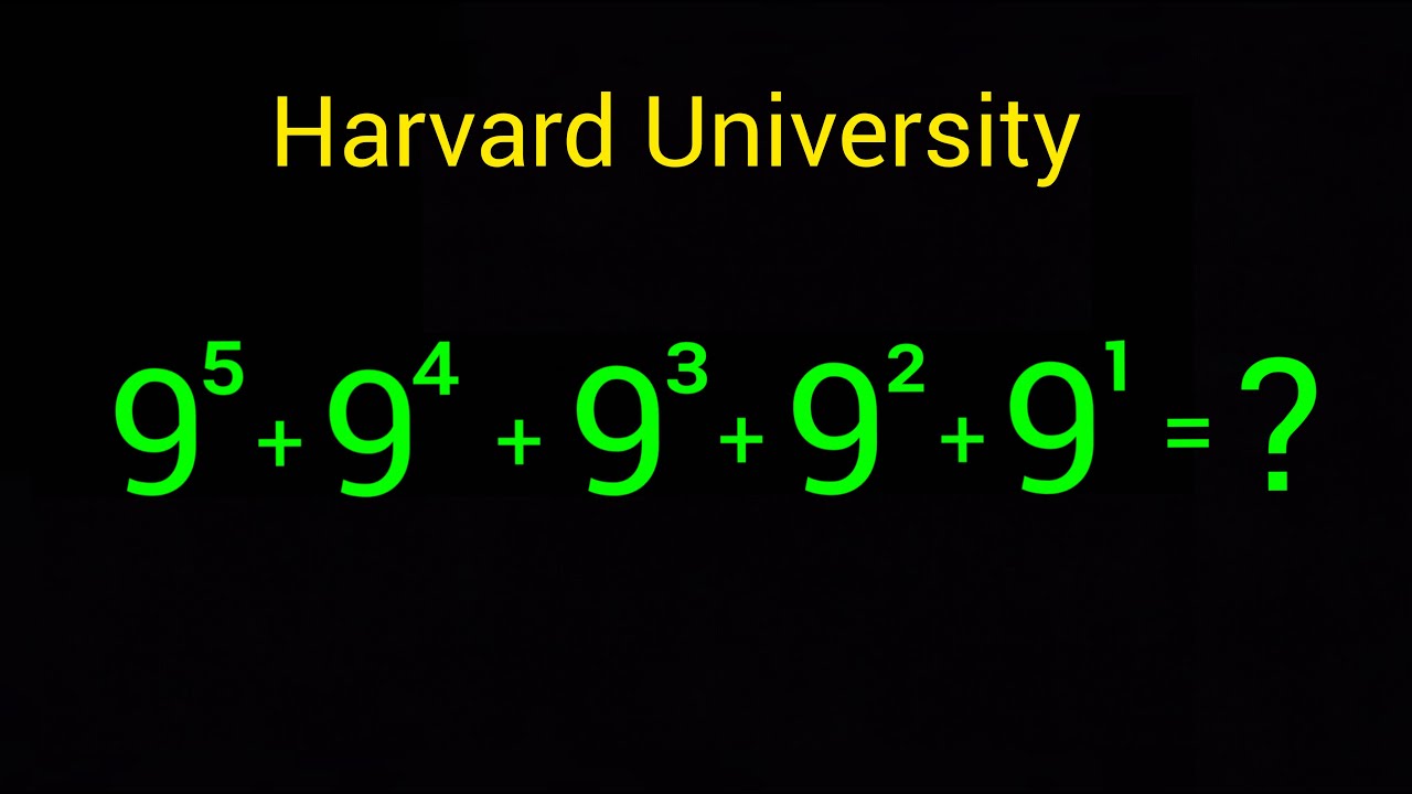 Harvard University Interview Question | How to Solve it Quickly ?