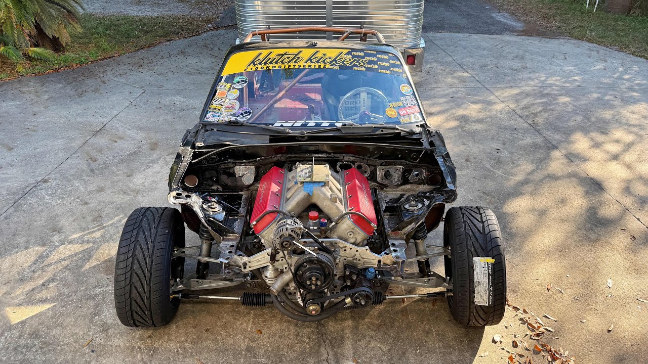 Putting an abandoned 830hp NASCAR V8 into a Miata. nothing went to plan 