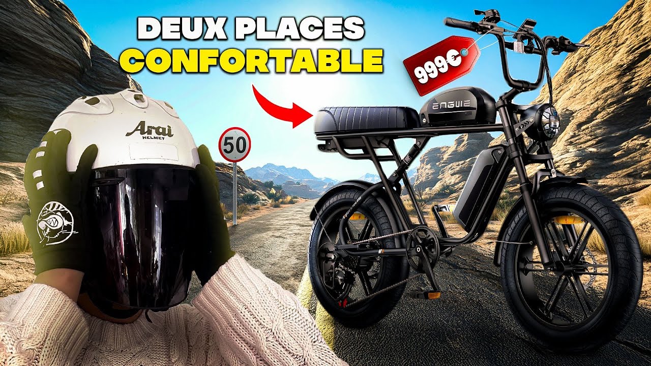 ENGWE M1 - LE MEILLEUR FAT BIKE ÉLECTRIQUE LÉGAL À MOINS DE 1000€ ! AVEC DEUX PLACES !!