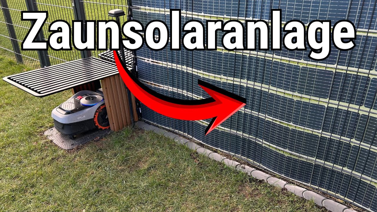 🤩 Geniale Solaranlage für Doppelstabmattenzäune | Sunbooster Vertical ☀️