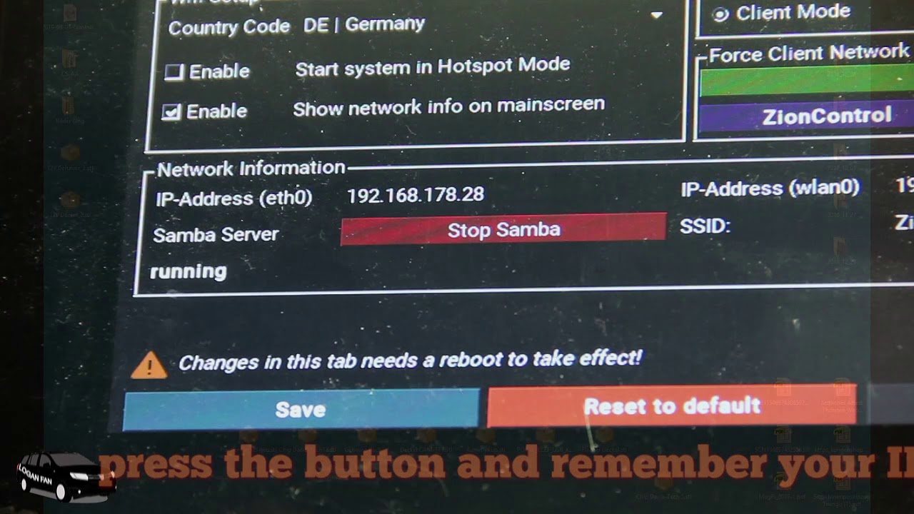 Crankshaft NG OpenCarOS - HowTo use integrated Samba-Server