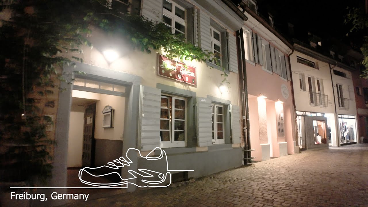 Freiburg at Night 4K - Saunter Along A Path
