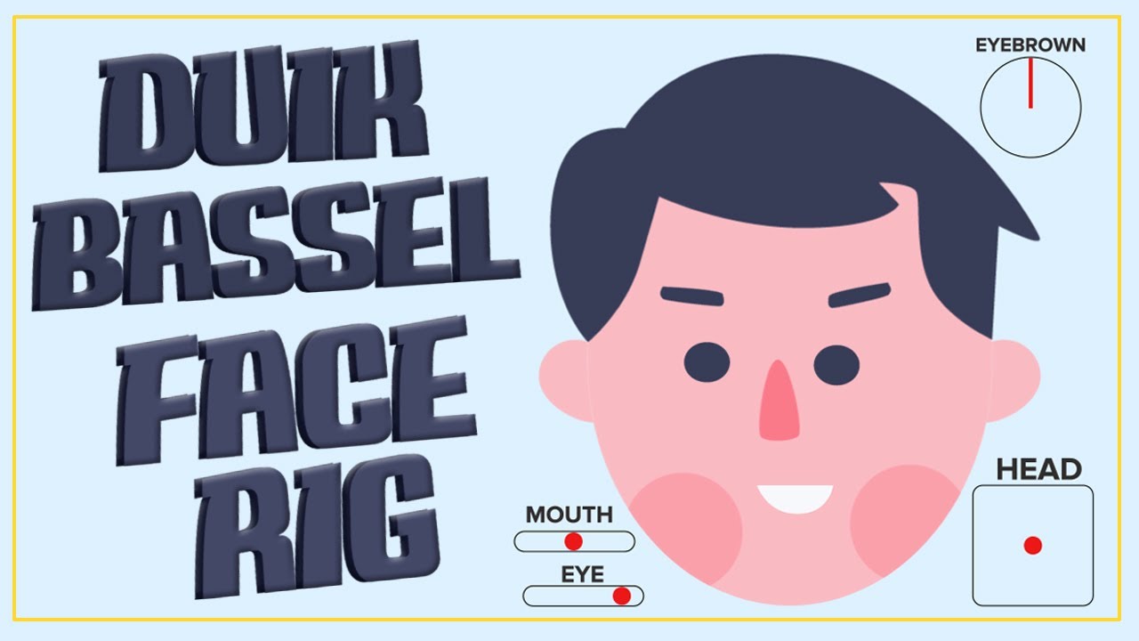 DUIK BASSEL - Character Face Rig With Sliders in After Effects Tutorial
