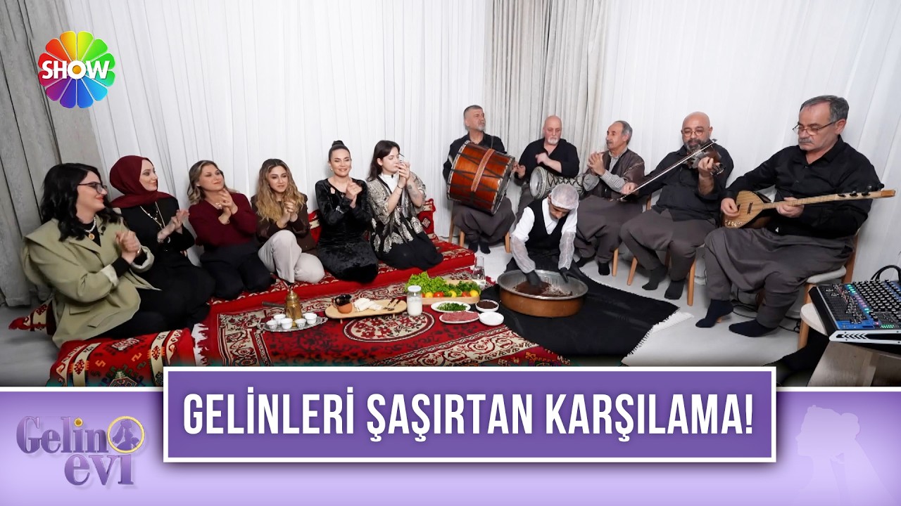 Şura Gelin misafirlerini sıra gecesi ekibi eşliğinde karşıladı! | Gelin Evi 1678. Bölüm