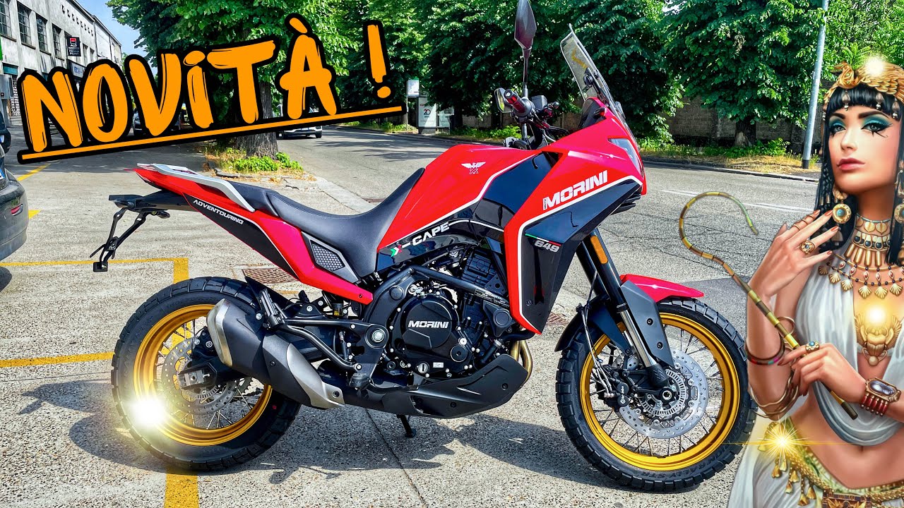 MOTO MORINI X-CAPE 650 GOLD WHEELS DAL VIVO !