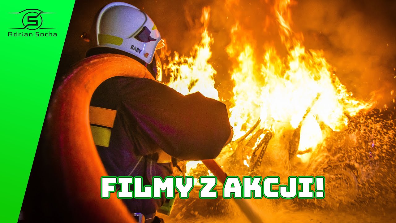 ROZBITA AWIONETKA! RELACJA STRAŻAKÓW 🔥 - HELMET CAM 1