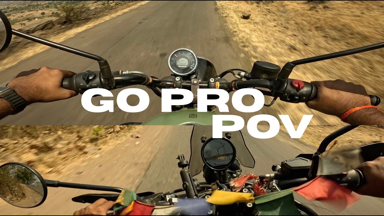 Go pro Hero 12 POV of Himalayan 450 and Meteor 350 Pure Sound  @itezvishal