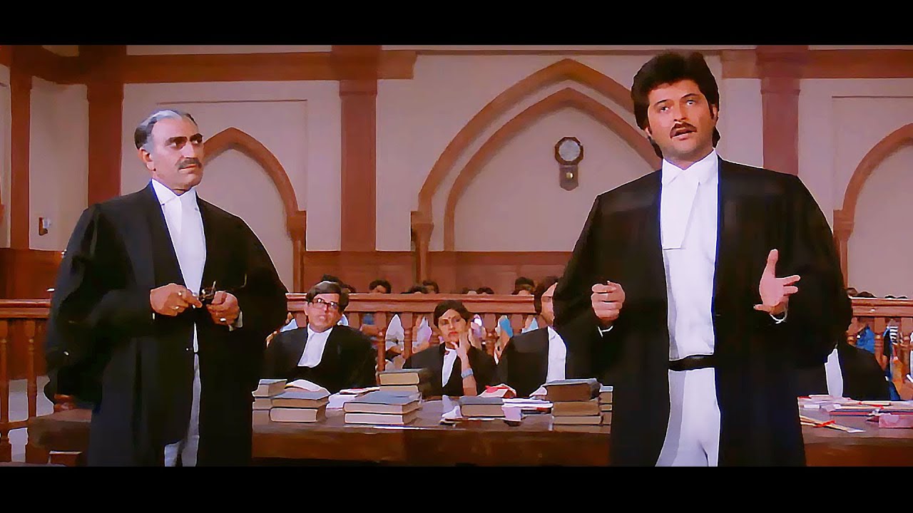 लगता है तुने कानून की किताब नहीं पढ़ी ठकराल : अमरीश पुरी - अनिल कपूर - ज़बरदस्त कोर्ट सीन