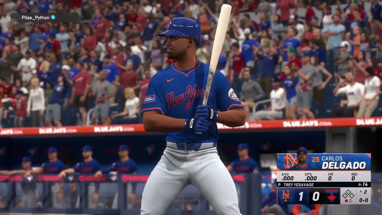 MLB The Show 25: DDS S10 Playoffs Wild Card Bracket Rd 2 Gm 1: NYM @ TOR