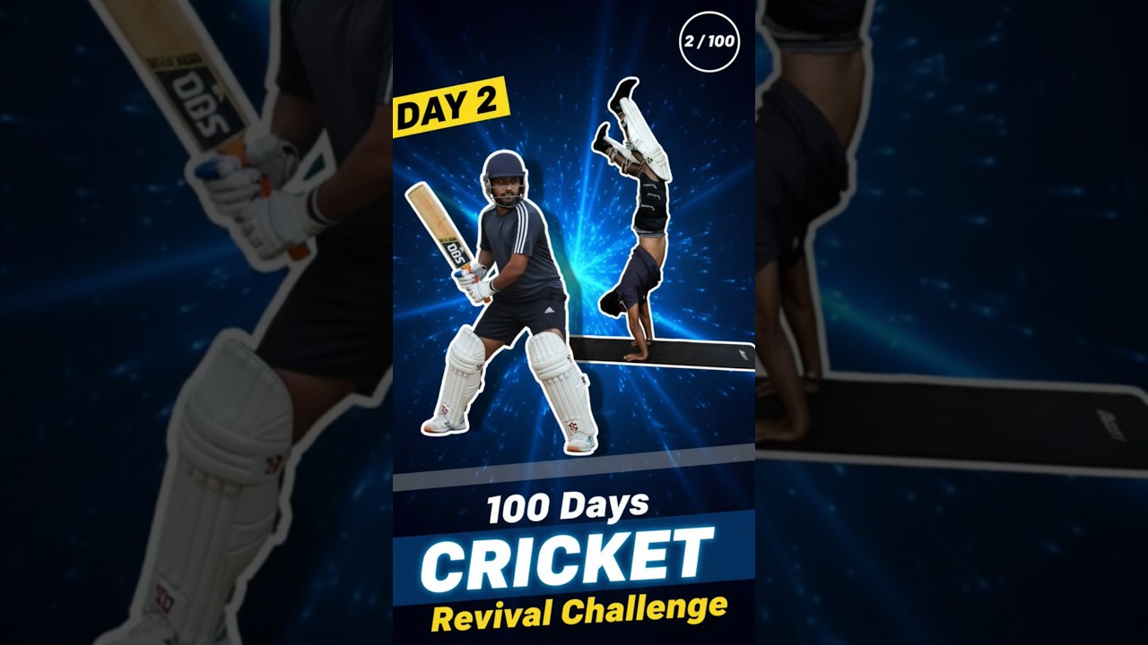 100 days cricket revival challenge,  cricket fitness challenge,day2cricket practice,Home Cricket