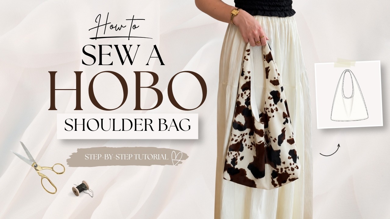 Harley Hobo Bag Sewing Tutorial | Beginner Friendly | Step by Step Tutorial With Sewing Pattern