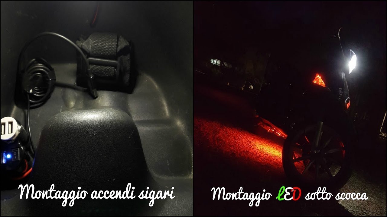 Montaggio LED sotto scocca + montaggio accendi sigari su Liberty 50