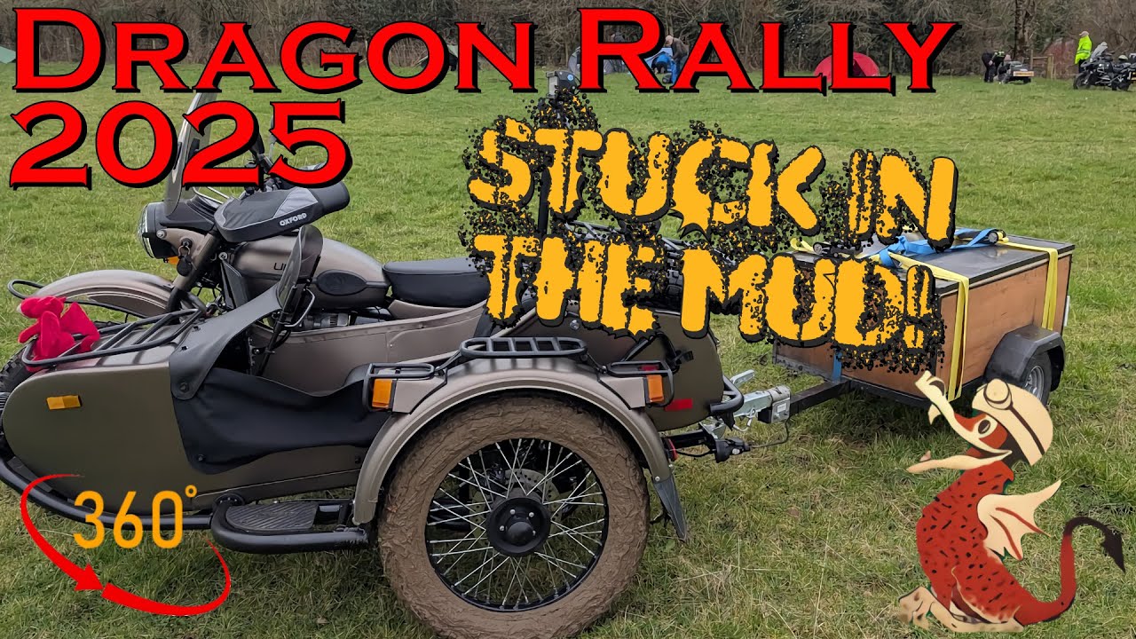Arriving at the Dragon Rally 2025 site and stuck after 20 yards... 360° video