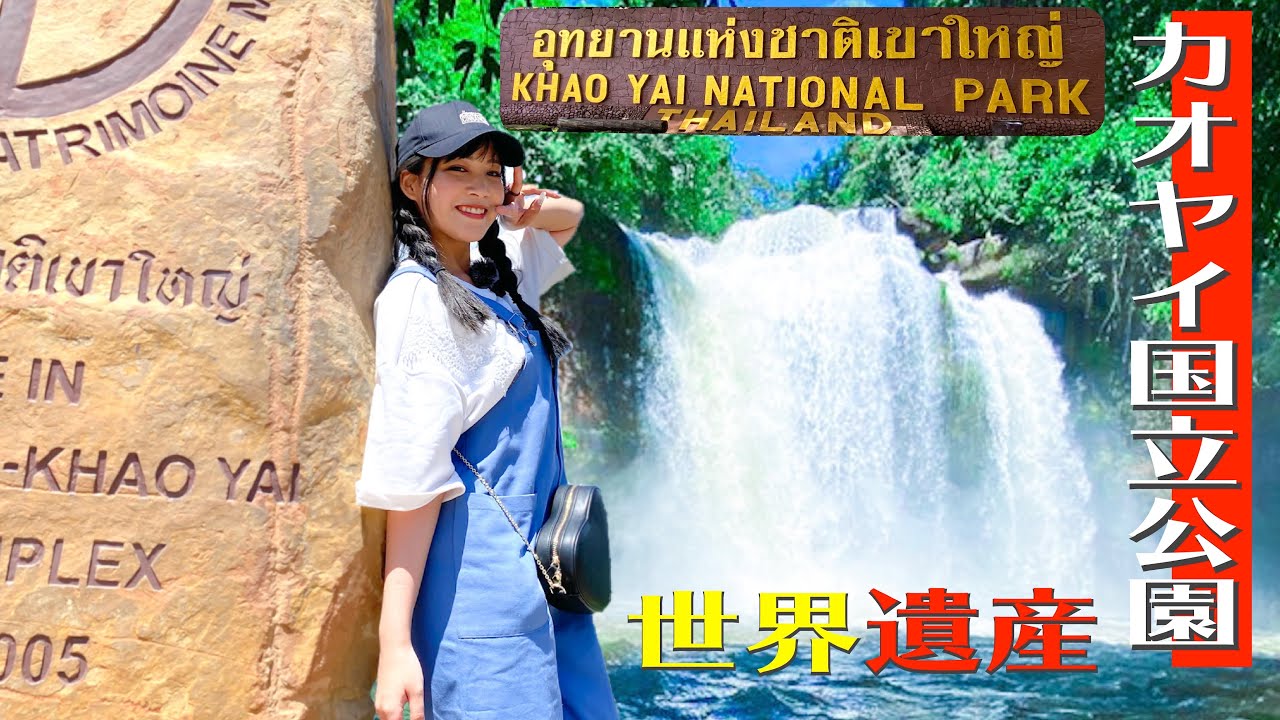 อุทยานแห่งชาติเขาใหญ่ タイの世界遺産カオヤイ国立公園で滝にうたれてみた。