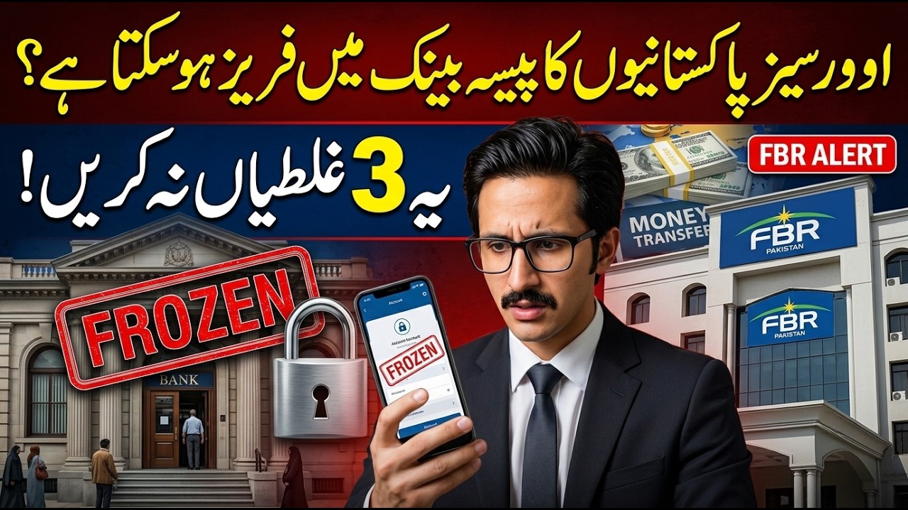 Overseas Pakistanis Ka Paisa Bank Mein Freeze Ho Sakta Hai? Ye 3 Ghaltiyan Na Karein | FBR Alert