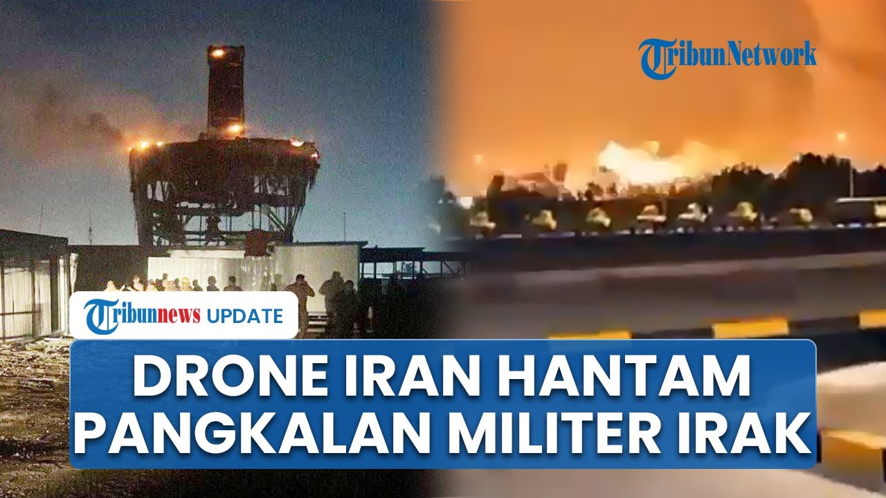Iran Hantam Pesawat Nirawak ke Pangkalan Militer Taji Irak seusai Rudal Markas Tentara AS di Qatar