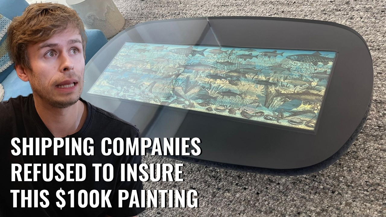 Our Client Put A $100K Painting in a Resin Table