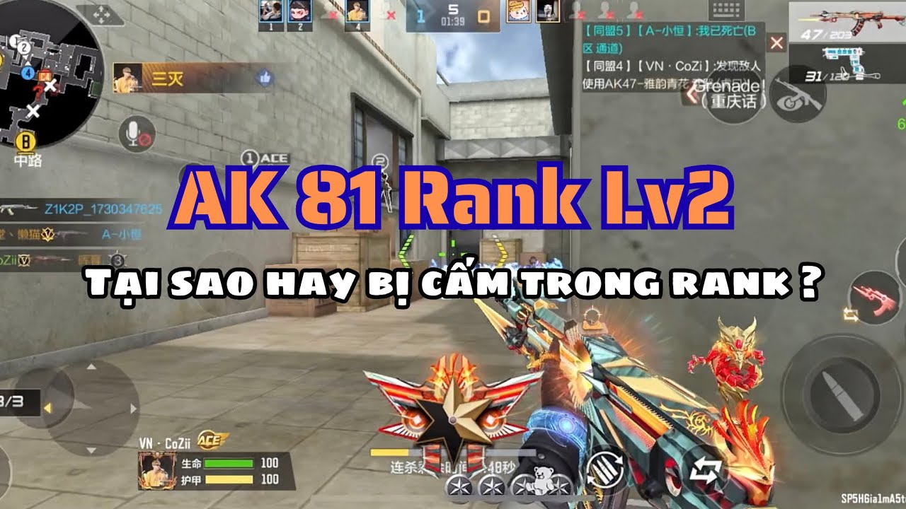 CFM | AK 81 Rank LV2 - khẩu súng thường xuyên bị cấm,nhưng đã thả ra thì… | CayChayCFM