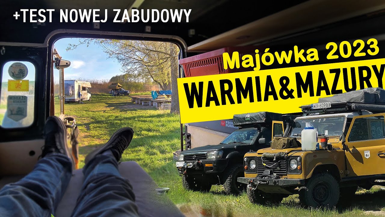 Offroadowa Majówka na dziko | Warmia i Mazury | Test zabudowy w Defenderze | Lekki offroad