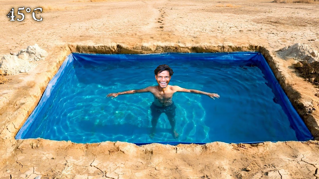 I Built a Swimming Pool in 45&deg;C Heat!
