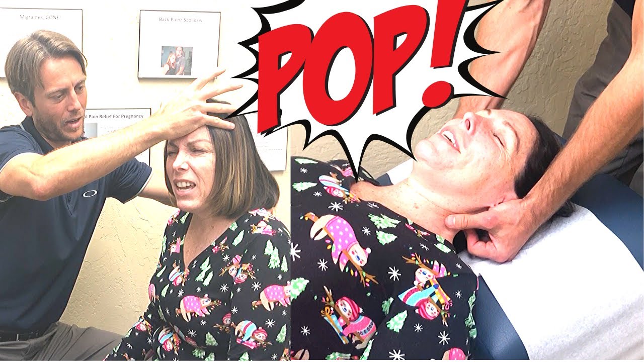 Severe *Stiff Neck Pain* (with ARM Weakness) CRACKED to Correction Chiropractic Adjustment