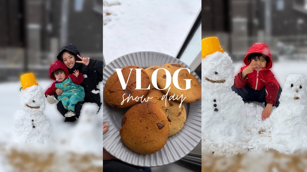 【茨城で雪☃️】ワンオペ休日1才・5歳兄弟の1日