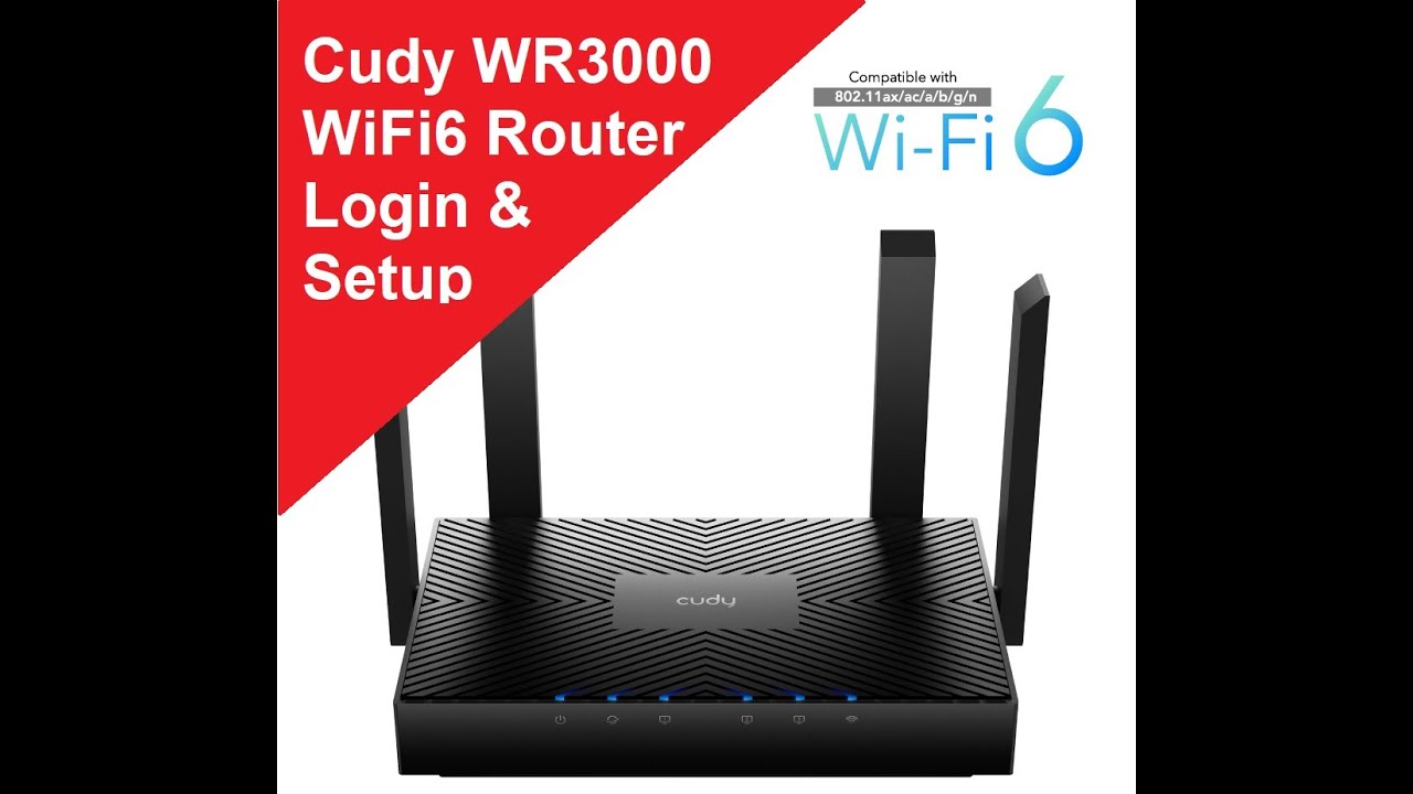 Cudy WR3000 WiFi6 3Gbps Wireless router login and setup First time