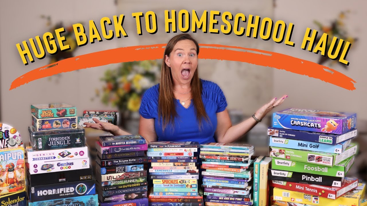 HUGE Back to Homeschool Haul 2025 | Amazon School Supplies, Books, Curriculum & Games