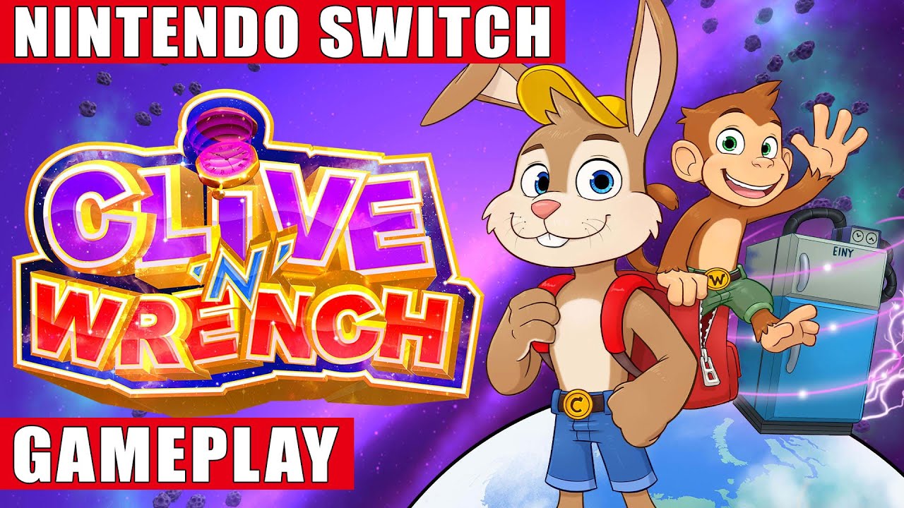 Clive 'N' Wrench Nintendo Switch Gameplay