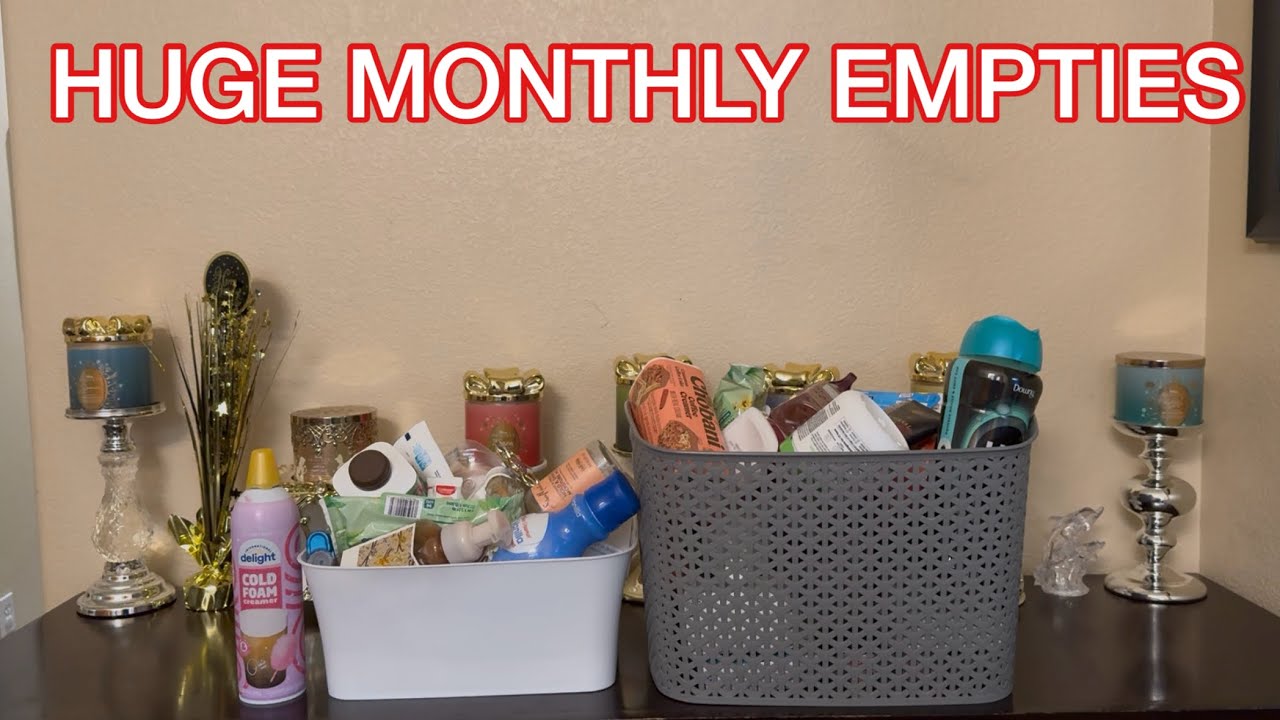 *HUGE MONTHLY EMPTIES* BATH & BODY WORKS EMPTIES PLUS MORE