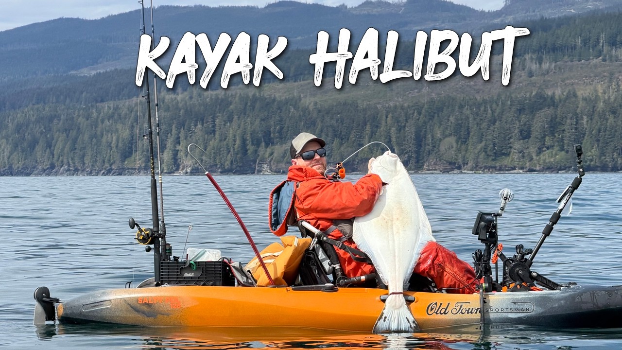 Kayak HALIBUT! Bucket List Fish & Trip.