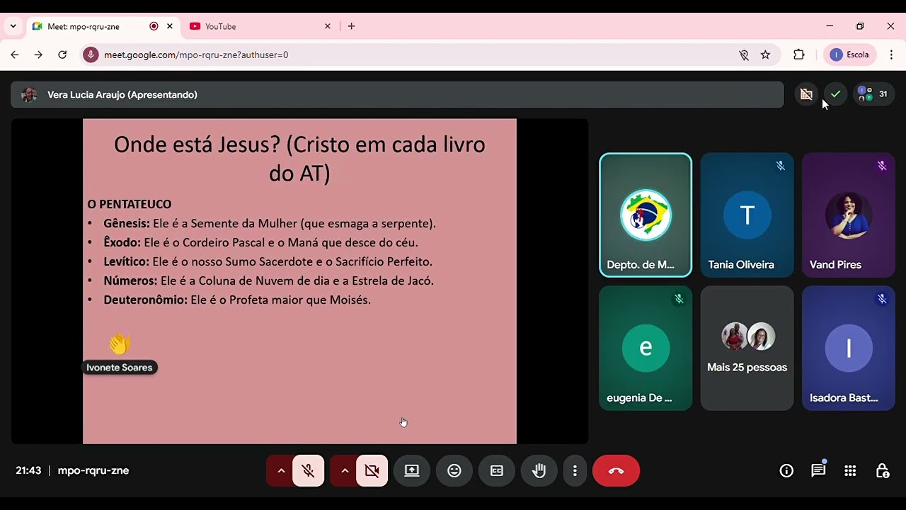 Panorama do Antigo Testamento   Mother Vera Araújo