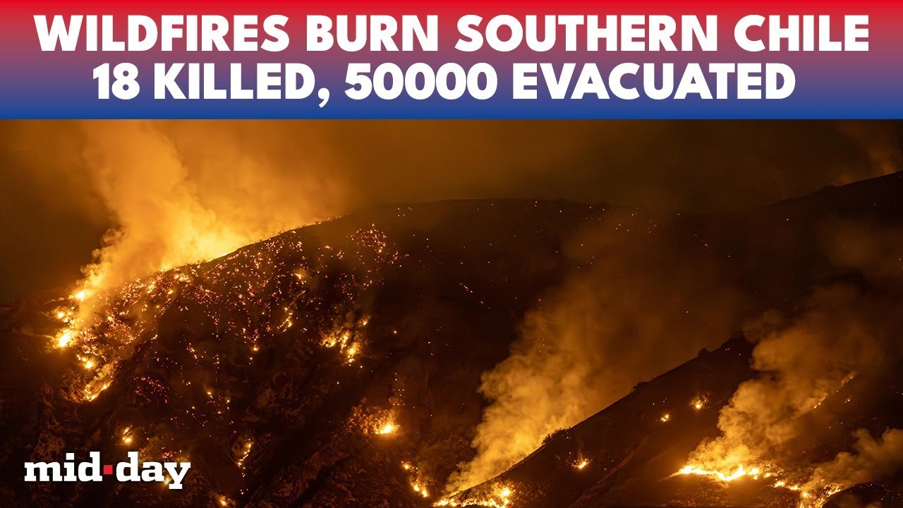 Chile BURNS as Deadly Wildfires KILL 18 and Force Mass Evacuations