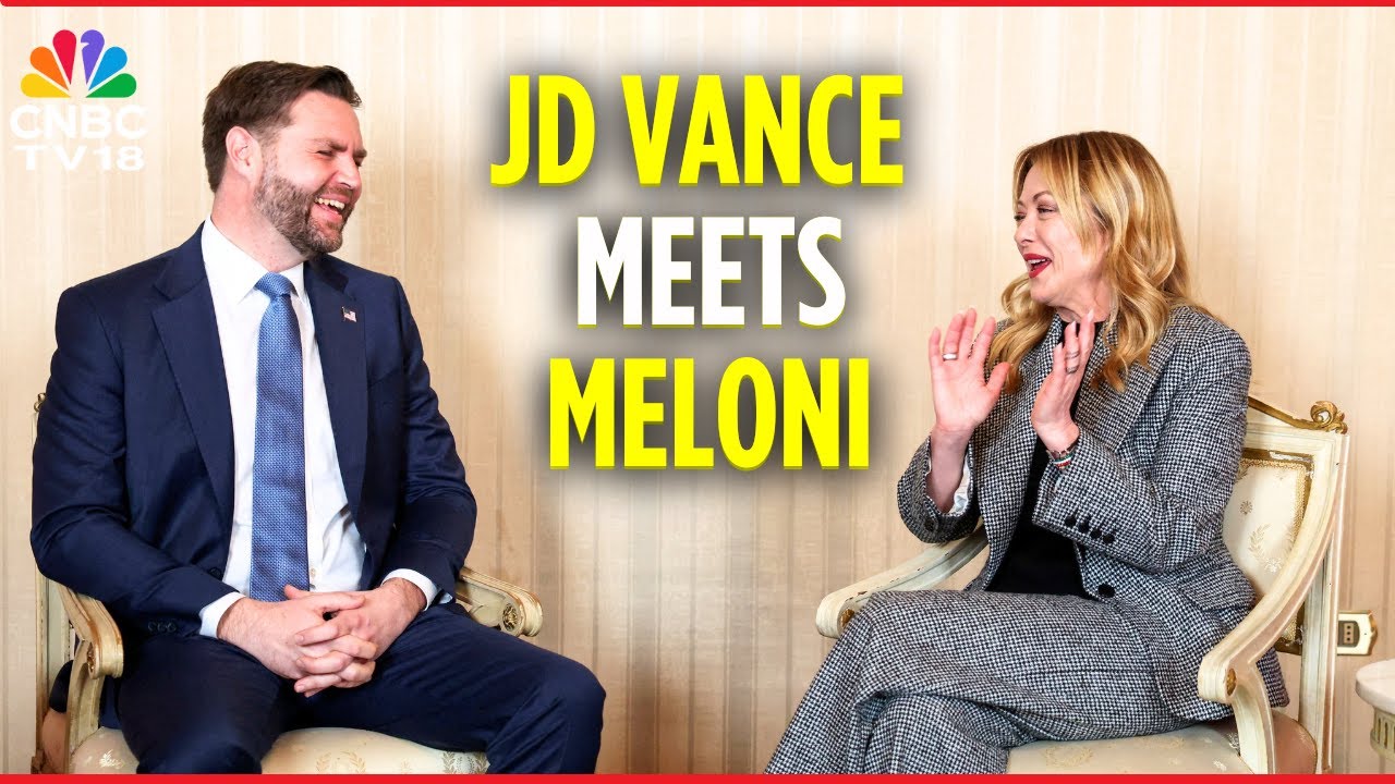 Italy's PM Giorgia Meloni Meets JD Vance in Milan Ahead of Olympic Opening Ceremony | N18G