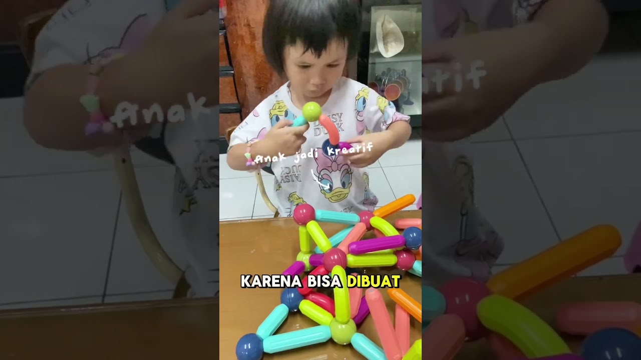 Mainan magnet bagus banget! Wajib punya! #parenting #mainananak #shorts