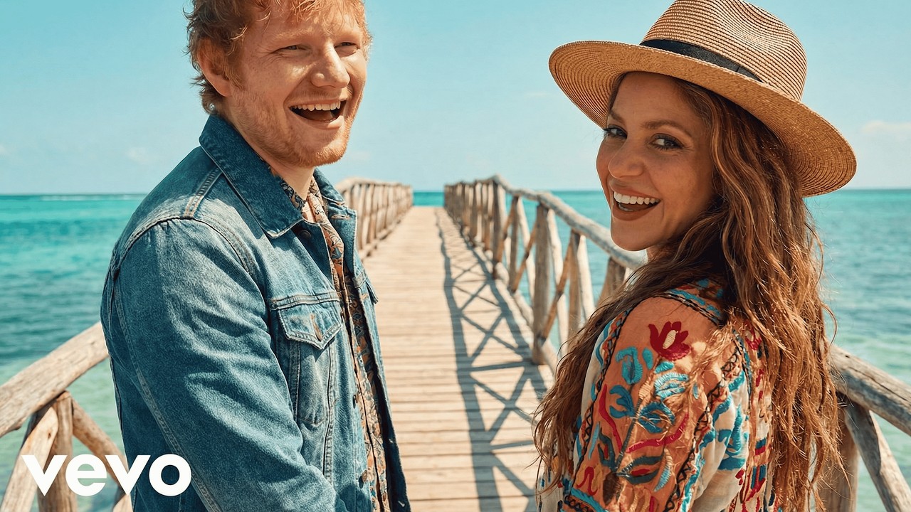 Ed Sheeran x Shakira - The Bridge Between (Original Lyric Video)