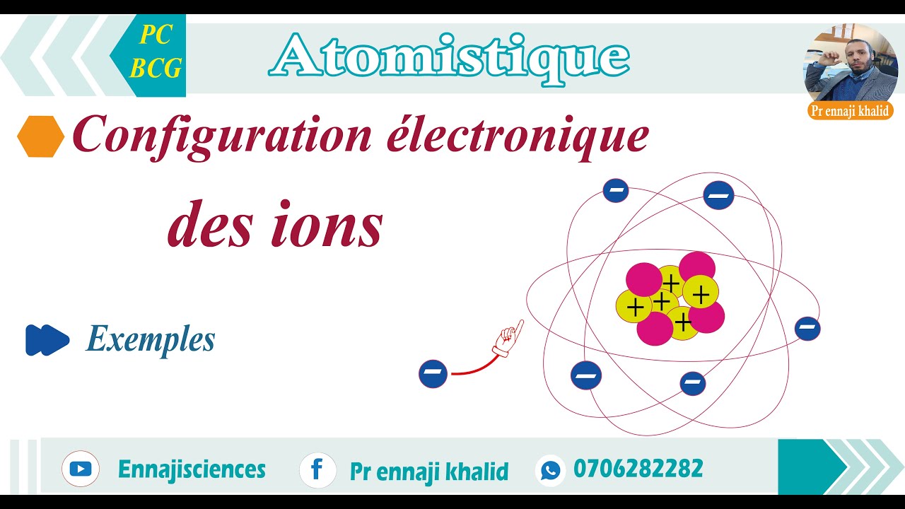 Configuration électronique des ions cours et exemples