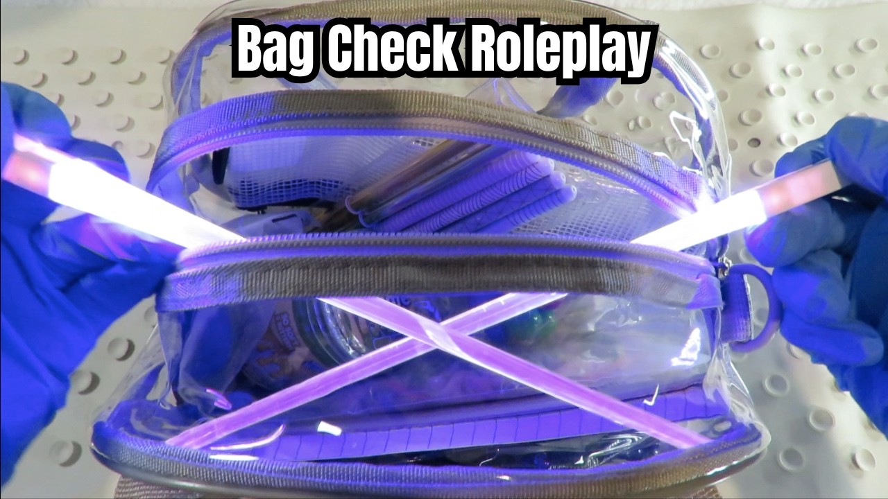 ASMR TSA bag check roleplay 11
