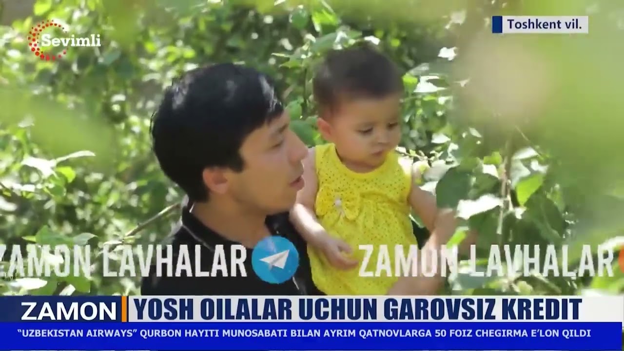 YOSH OILALAR UCHUN GAROVSIZ KREDIT