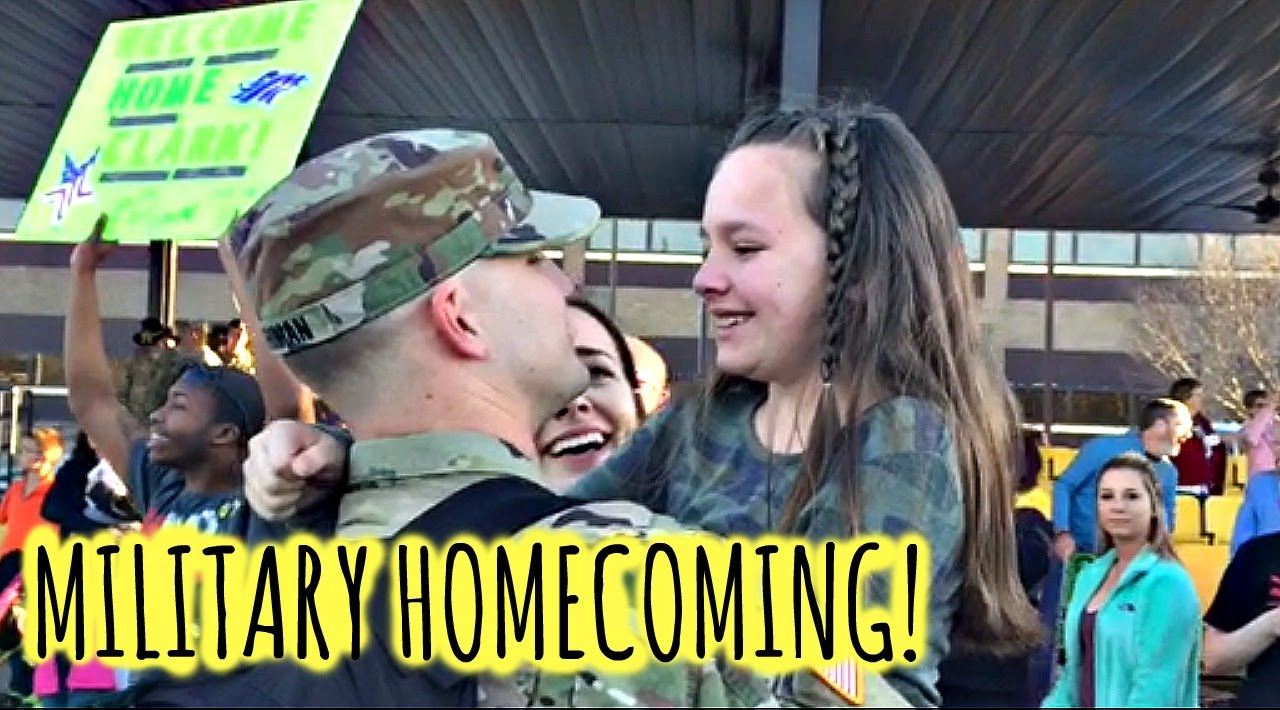 My dad is home from Korea!