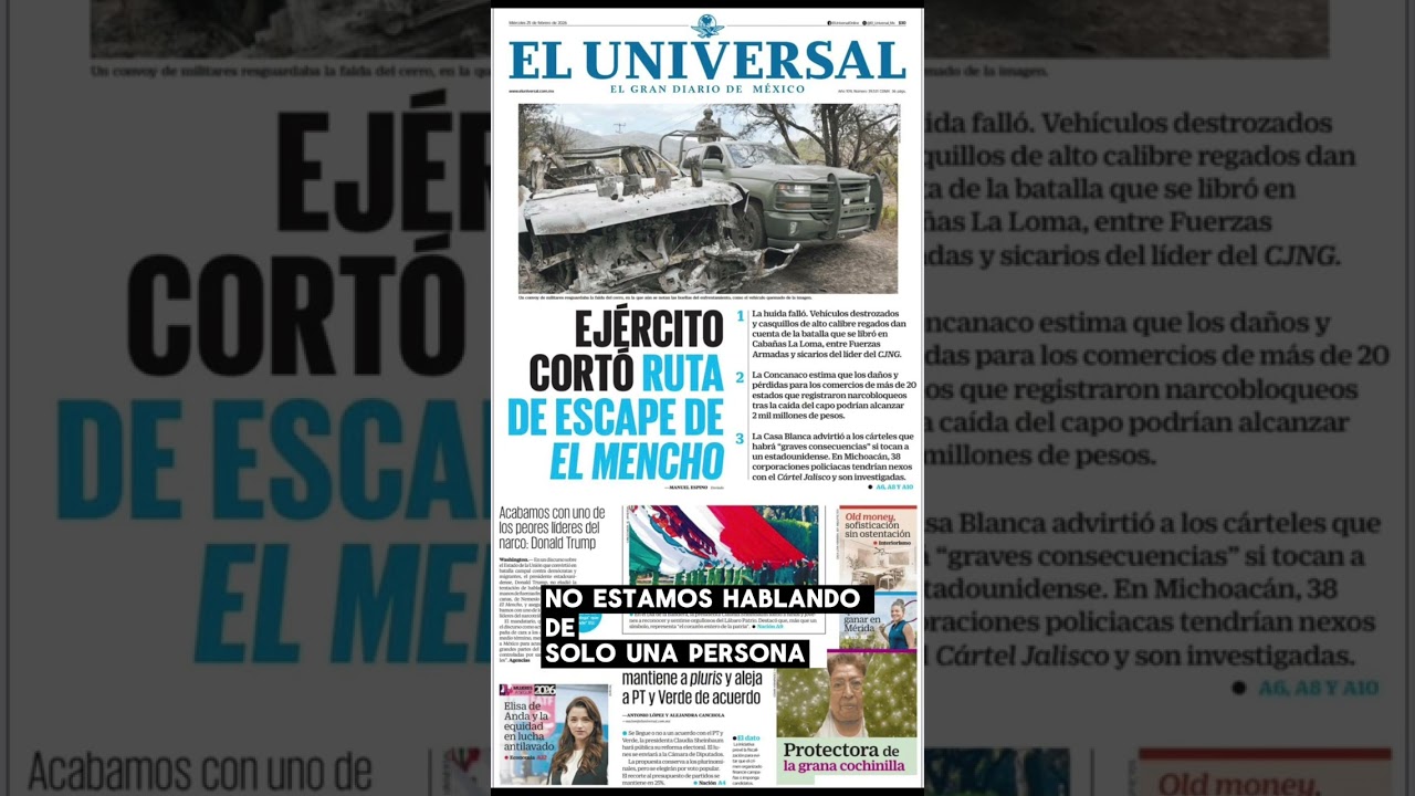 Seguridad, Reforma y Aranceles: Lo que REALMENTE revelan las portadas hoy