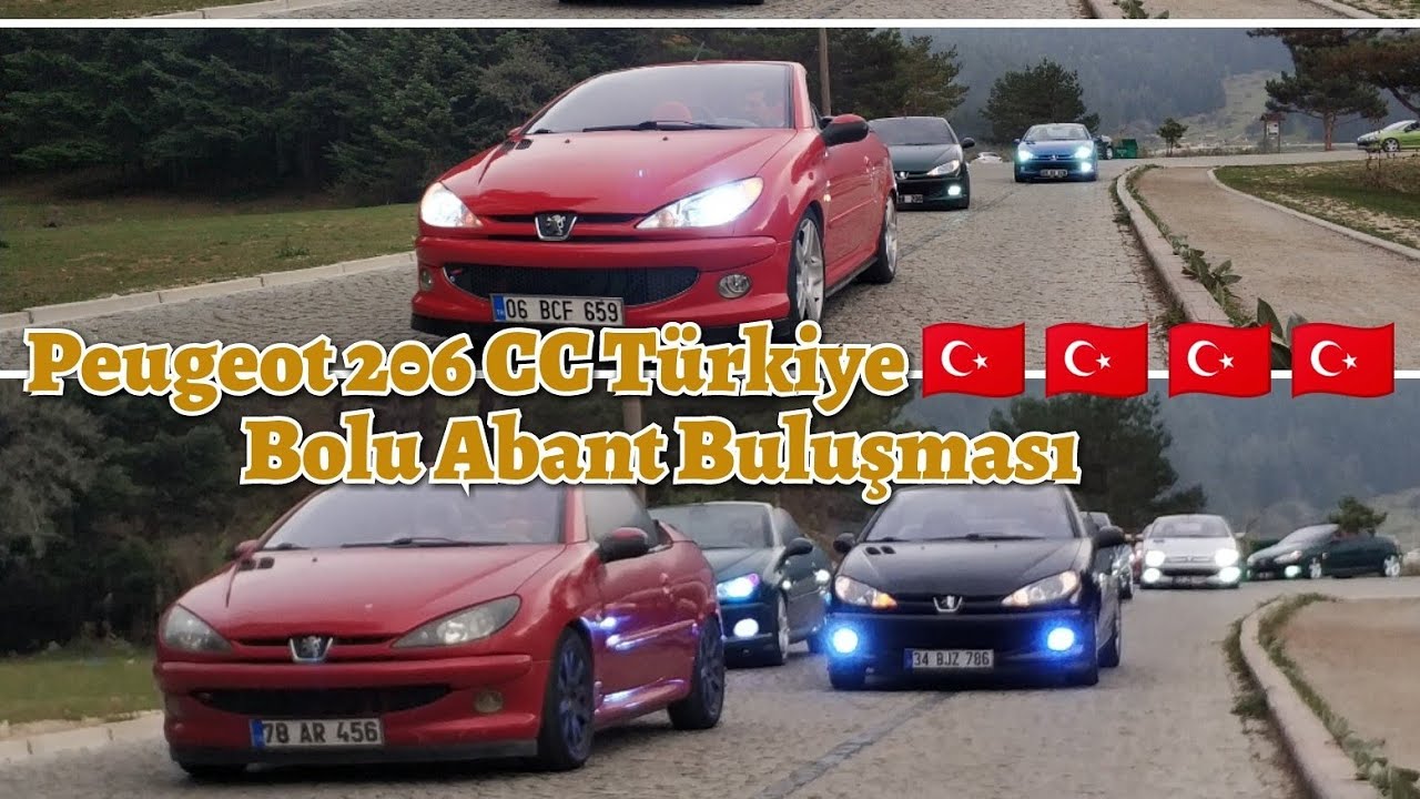 Bolu Buluşma Peugeot 206 CC Türkiye #vlog28