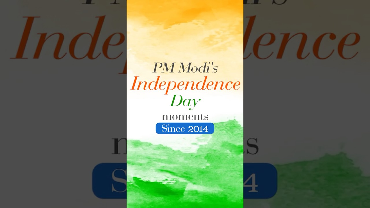 PM Modi&rsquo;s Independence Day Moments, (2014-2025) | #IndependenceDay | #Shorts